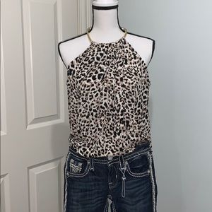 Amazing Calvin Klein Leopard print top